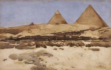 Pyramids 1881. Artist: Arthur Melville