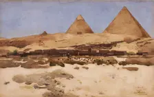 Pyramids 1881. Creator: Arthur Melville