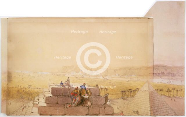'Pyramids', 19th century. Artist: David Roberts