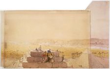 Pyramids 19th century. Artist: David Roberts