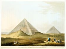 Pyramids at Giza, Egypt, 4th Dynasty, Old Kingdom, 26th century BC (1801)