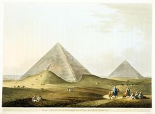 Pyramids at Giza, Egypt, 4th Dynasty, Old Kingdom, 26th century BC (1801)