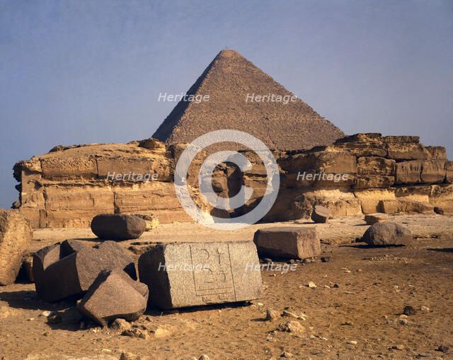 Pyramids, Giza, Egypt, 1984. Creator: Ethel Davies.