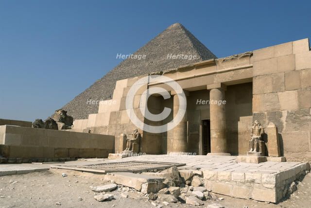 Pyramids, Giza, Egypt, 2007. Creator: Ethel Davies.