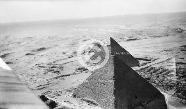 Pyramids of Giza, Egypt, 1931. Artist: Unknown.