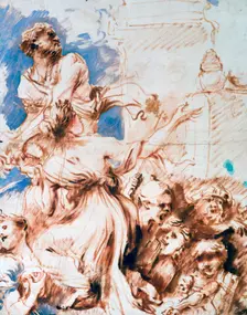 Pyrrha c1635-1670. Artist: Giovanni Benedetto Castiglione