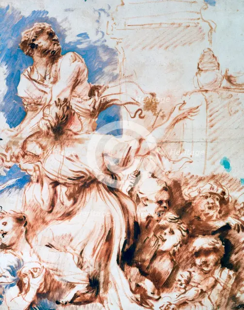 'Pyrrha', c1635-1670. Artist: Giovanni Benedetto Castiglione