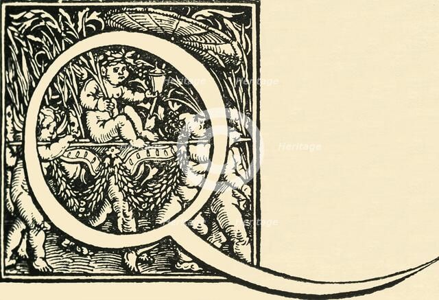 'Q - An Alphabet by Hans Weiditz', c1520-1521, (1908). Creator: Hans Weiditz.