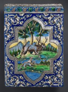 Qajar Dado Tile, Iran, 19th century. Creator: Unknown
