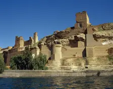 Qal'at Ja'bar castle on the left bank of Lake Assad, near Ar-Raqqah, Syria, 2001. Creator: LTL