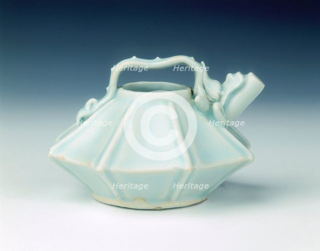 Qingbai water dropper with dragon-headed spout, Yuan dynasty, China, first half of 14th century. Artist: Unknown