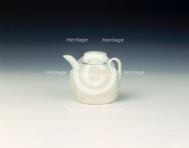 Qingbai water pot and cover, Late Northern Song dynasty, China, c1100 AD. Artist: Unknown