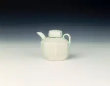 Qingbai water pot and cover, Late Northern Song dynasty, China, c1100 AD. Creator: Unknown
