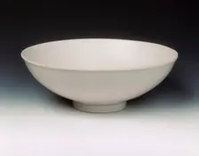 Qingbai bowl with incised floral design, Northern Song dynasty, China, early 12th century. Creator: Unknown