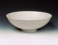 Qingbai bowl with incised floral design, Northern Song dynasty, China, early 12th century. Creator: Unknown