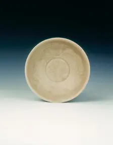 Qingbai bowl with lily spray, Song dynasty, China, late 11th-early 12th century. Creator: Unknown