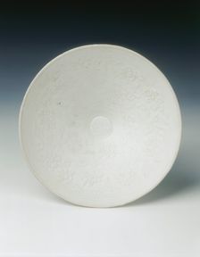 Qingbai bowl with moulded peony sprays, Southern Song dynasty, China, 12th-13th century