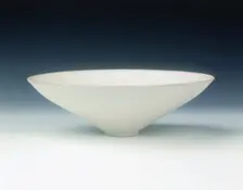 Qingbai bowl with moulded peony sprays, Southern Song dynasty, China, 12th-13th century. Creator: Unknown