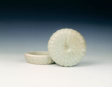 Qingbai chrysanthemum-shaped box, Southern Song dynasty, China, 13th century. Creator: Unknown