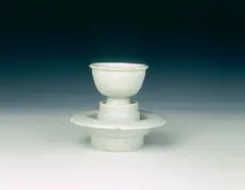 Qingbai cup and stand, China, c960-c1127. Creator: Unknown