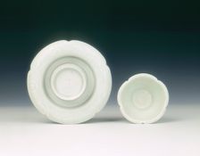 Qingbai cup and stand, China, c960-c1127. Creator: Unknown