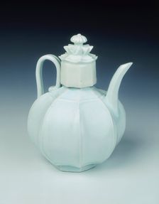 Qingbai eight-panelled globular ewer, Northern Song dynasty, China, 11th century