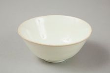 Qingbai glazed deep bowl, Yuan dynasty (1279-1368). Creator: Unknown