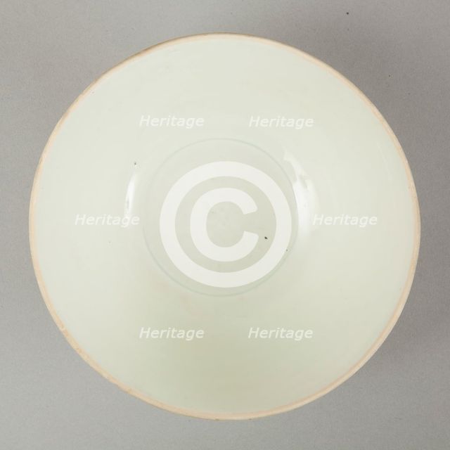 Qingbai glazed deep bowl, Yuan dynasty (1279-1368). Creator: Unknown.