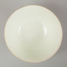 Qingbai glazed deep bowl, Yuan dynasty (1279-1368). Creator: Unknown