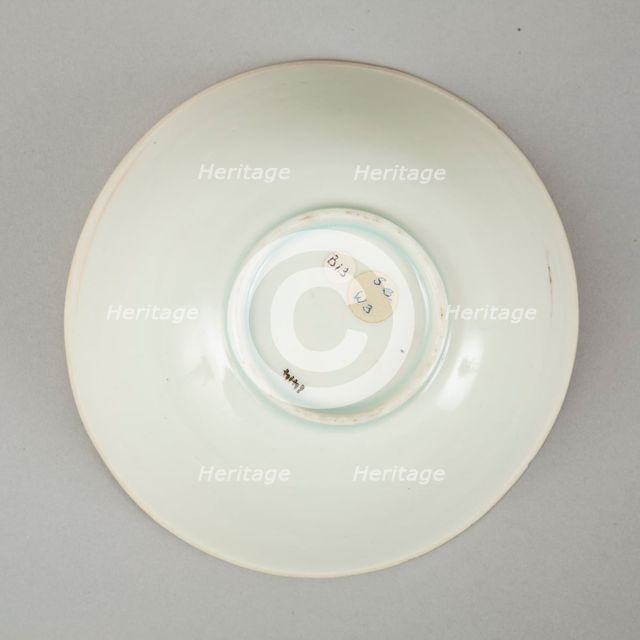Qingbai glazed deep bowl, Yuan dynasty (1279-1368). Creator: Unknown.