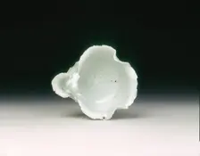 Qingbai lotus petal water dropper with crab, Yuan-early Ming dynasty, China, 14th century. Creator: Unknown