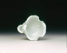 Qingbai lotus petal water dropper with crab, Yuan-early Ming dynasty, China, 14th century. Creator: Unknown