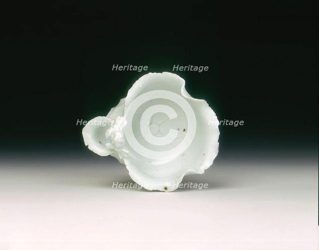 Qingbai lotus petal water dropper with crab, Yuan-early Ming dynasty, China, 14th century. Creator: Unknown.