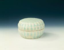 Qingbai round box, Yuan dynasty, China, 1279-1368. Creator: Unknown