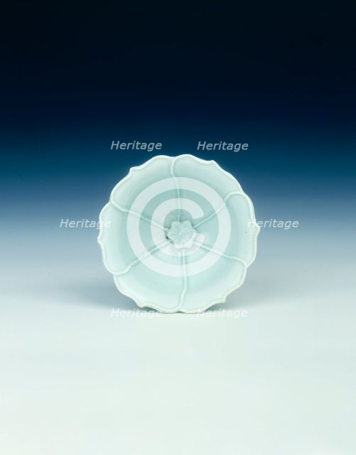 Qingbai stemcup, Yuan dynasty, China, early 14th century. Creator: Unknown.