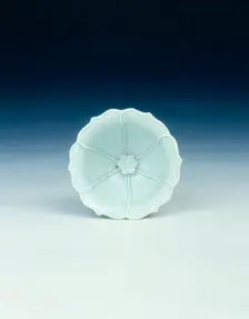 Qingbai stemcup, Yuan dynasty, China, early 14th century. Creator: Unknown