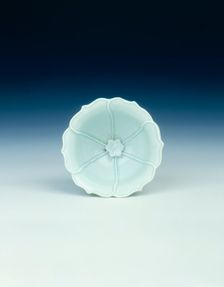 Qingbai stemcup, Yuan dynasty, China, early 14th century. Creator: Unknown