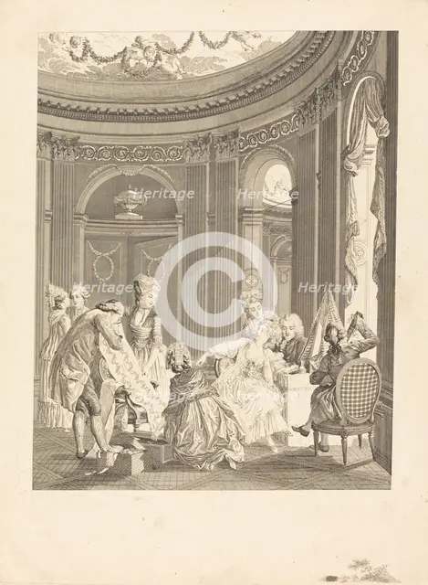 Qu'en dit l'Abbé?, 1788. Creator: Nicolas Delaunay.