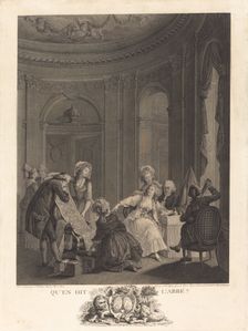 Qu'en dit l'Abbé?, 1788. Creator: Nicolas Delaunay