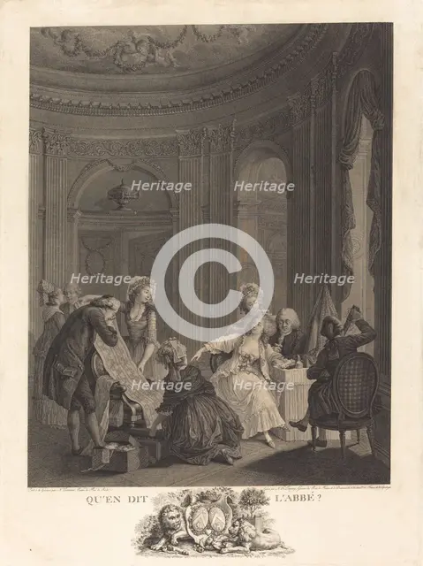 Qu'en dit l'Abbé?, 1788. Creator: Nicolas Delaunay.