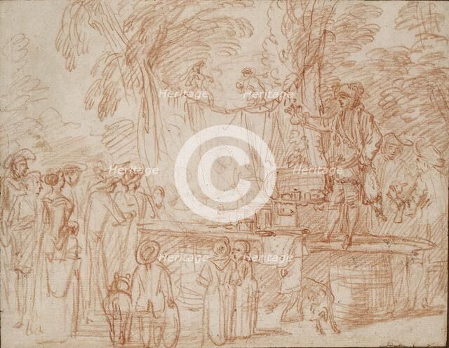 Quack Doctor selling his Wares in the open Air, c1700-1720. Artist: Jean-Antoine Watteau.
