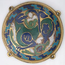 Quadruped (one of five medallions from a coffret), French, ca. 1110-30. Creator: Unknown