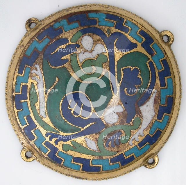 Quadruped (one of five medallions from a coffret), French, ca. 1110-30. Creator: Unknown.