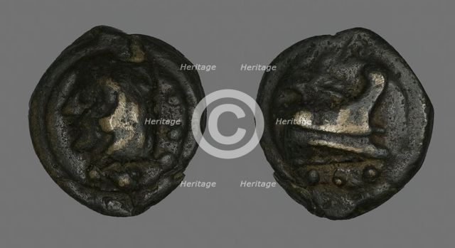 Quadrans (Coin) Depicting the Hero Hercules, 225-217 BCE. Creator: Unknown.