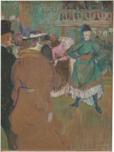 Quadrille at the Moulin Rouge, 1892. Creator: Henri de Toulouse-Lautrec