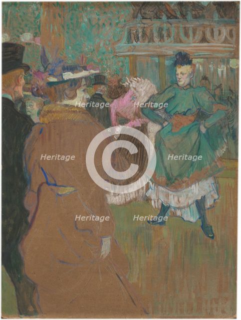 Quadrille at the Moulin Rouge, 1892. Creator: Henri de Toulouse-Lautrec.