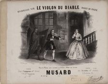 Quadrille for Le Violon du Diable by Cesare Pugni, ca. 1849. Creator: Coindre, Victor (1816-1896)