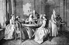 Quadrille, le Quadrille 1743.Artist: Truchy