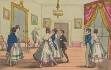 Quadrilles: practising at home, c1815