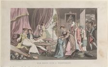 Quae Genus with a Spendthrift, from "The History of Johnny Quae Genus, The Li..., September 1, 1821. Creator: Thomas Rowlandson